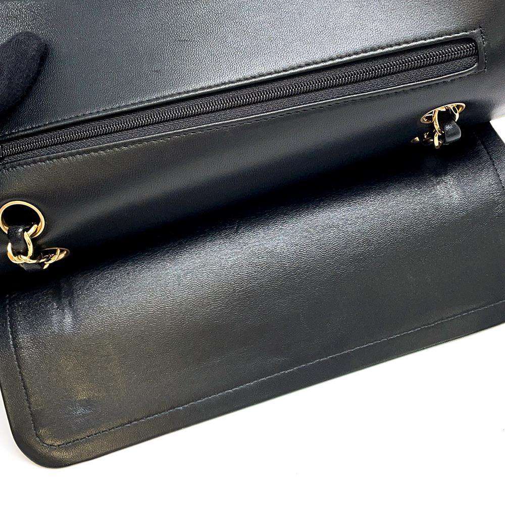 CHANEL Matelasse ChainShoulder Bag BlackA01112 Lambskin Size 25