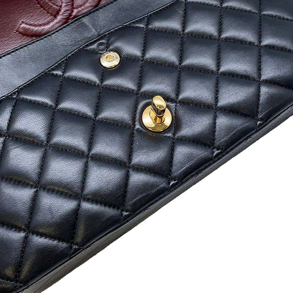 CHANEL Matelasse ChainShoulder Bag BlackA01112 Lambskin Size 25