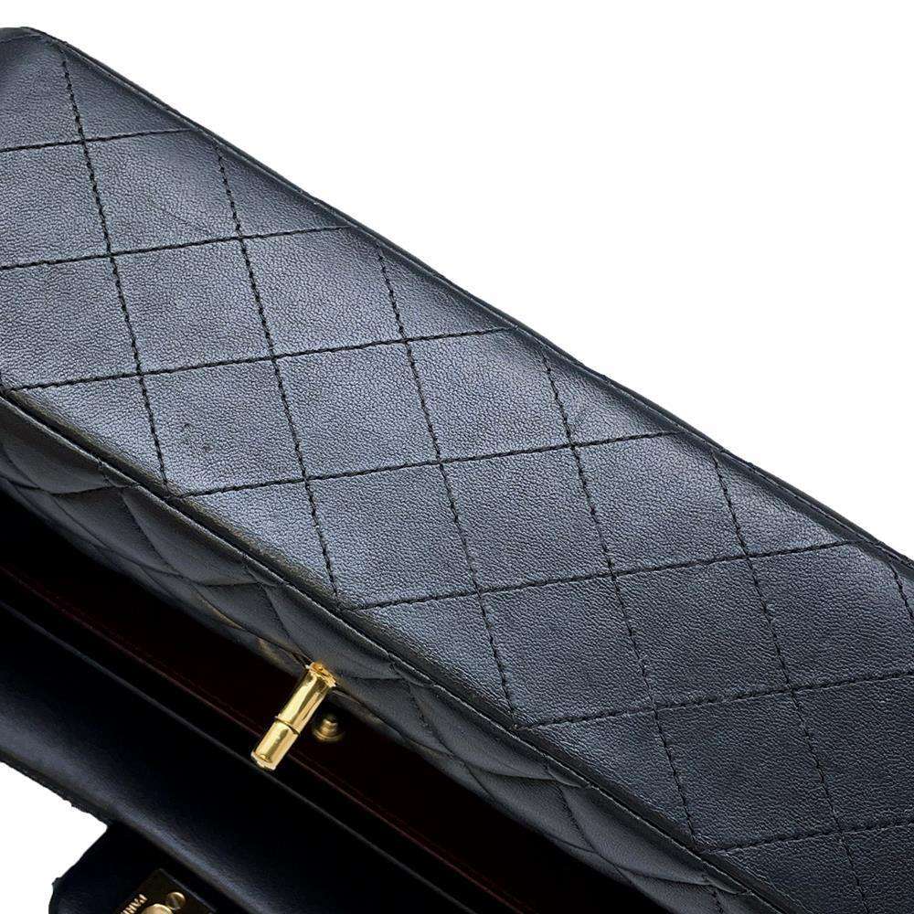 CHANEL Matelasse ChainShoulder Bag BlackA01112 Lambskin Size 25