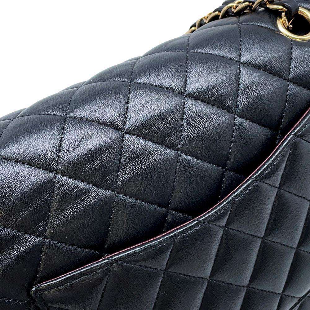CHANEL Matelasse ChainShoulder Bag BlackA01112 Lambskin Size 25