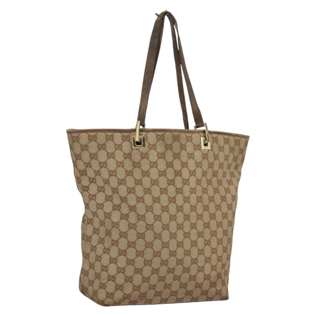 GUCCI GG Canvas Tote Bag Beige Gold 002 1098 3444 97723