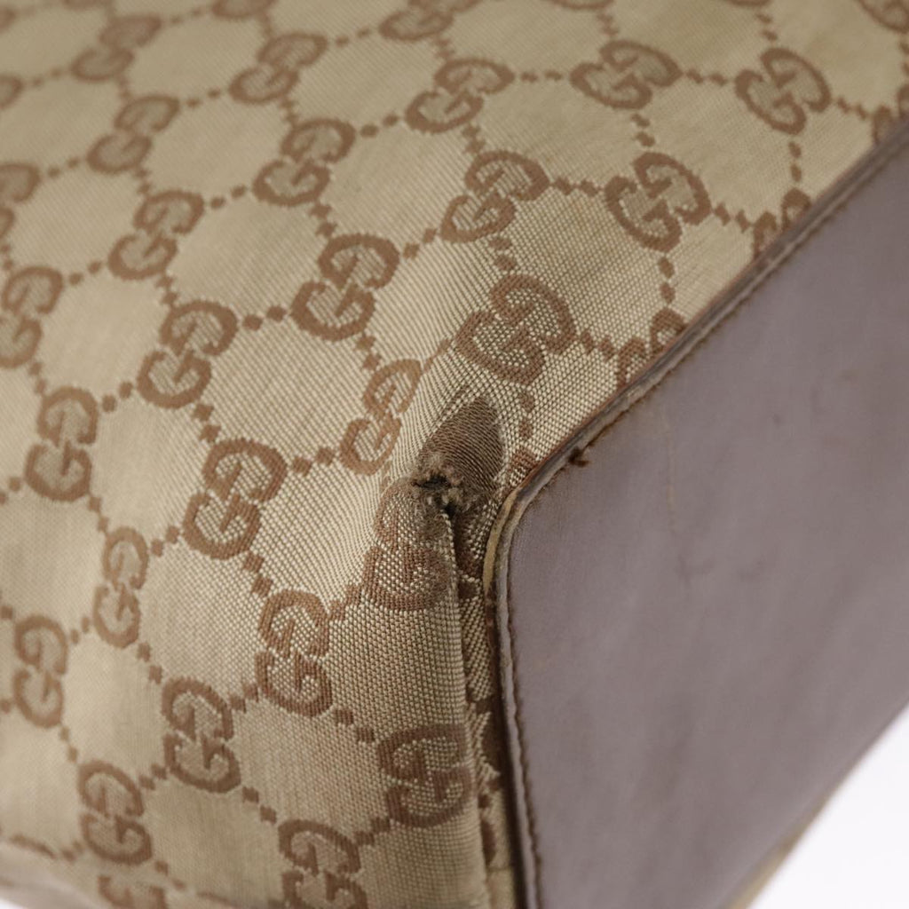 GUCCI GG Canvas Tote Bag Beige Gold 002 1098 3444 97723