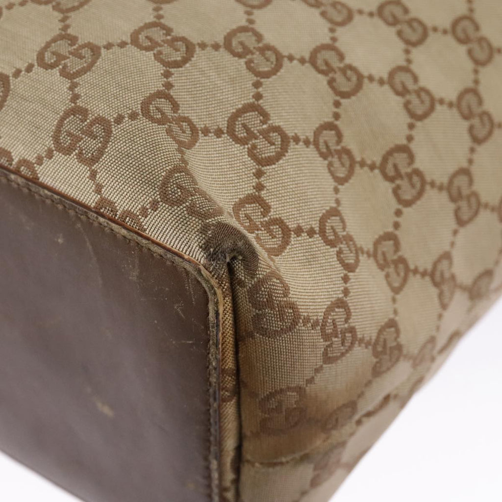 GUCCI GG Canvas Tote Bag Beige Gold 002 1098 3444 97723