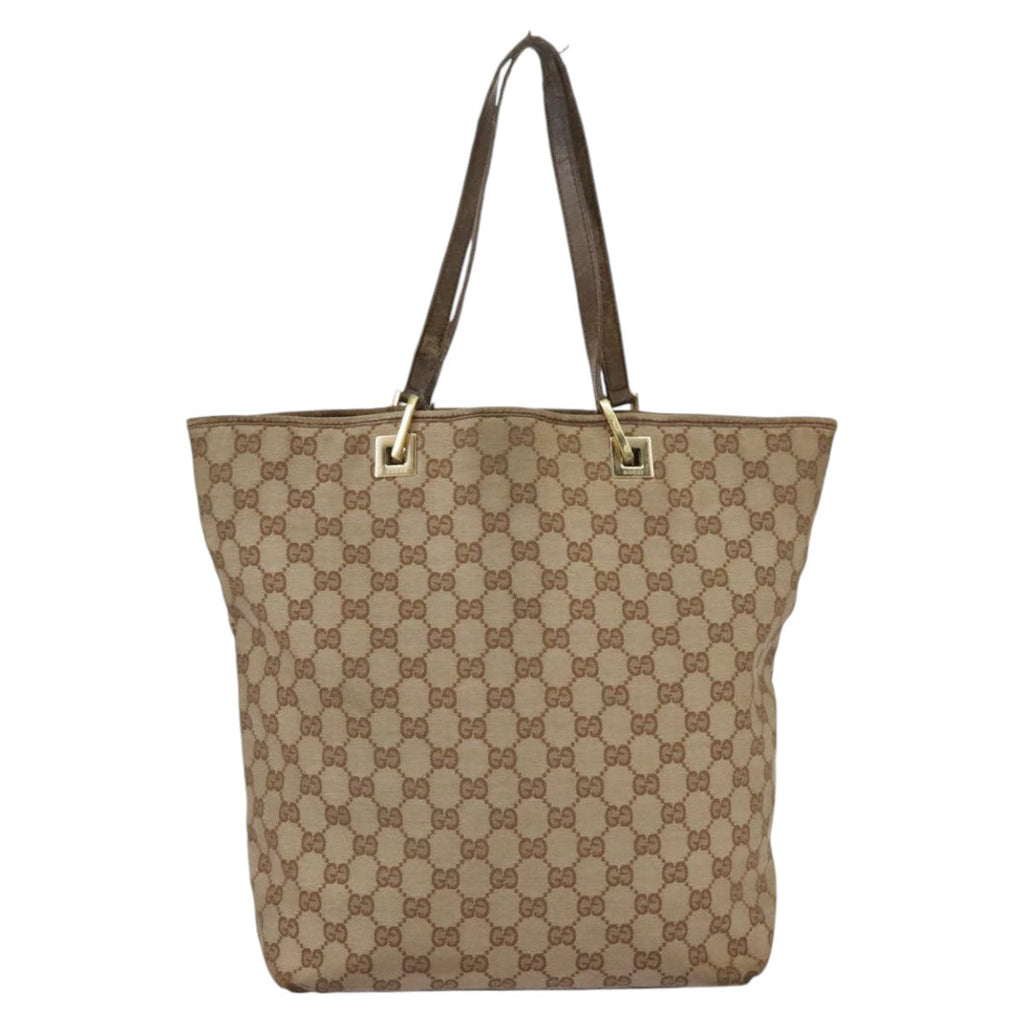 GUCCI GG Canvas Tote Bag Beige Gold 002 1098 3444 97723