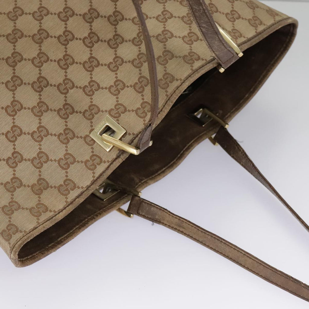 GUCCI GG Canvas Tote Bag Beige Gold 002 1098 3444 97723