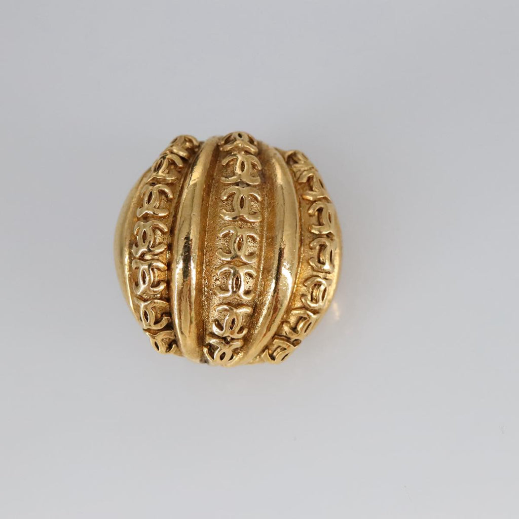 CHANEL COCO Mark Earring metal Gold CC 97754