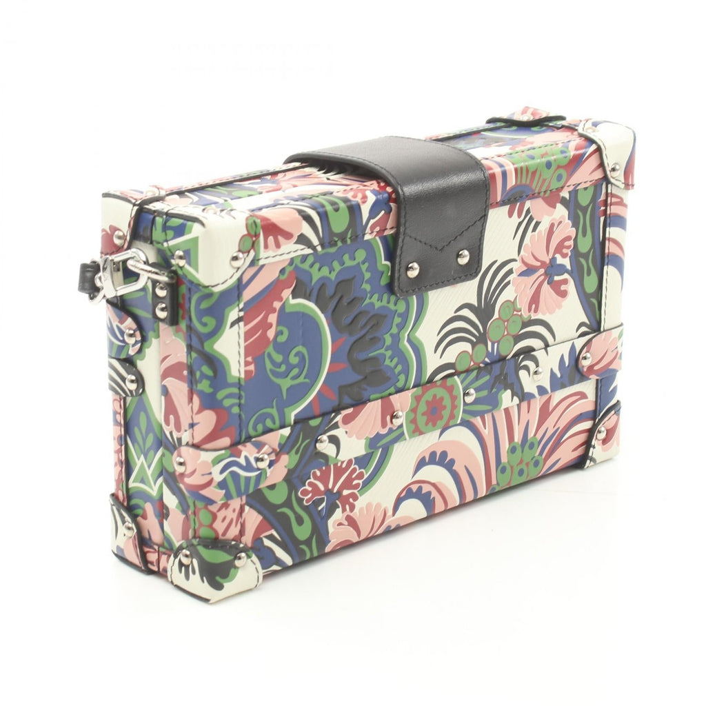 Louis Vuitton Floral Print Petite Malle  Leather Shoulder Bag