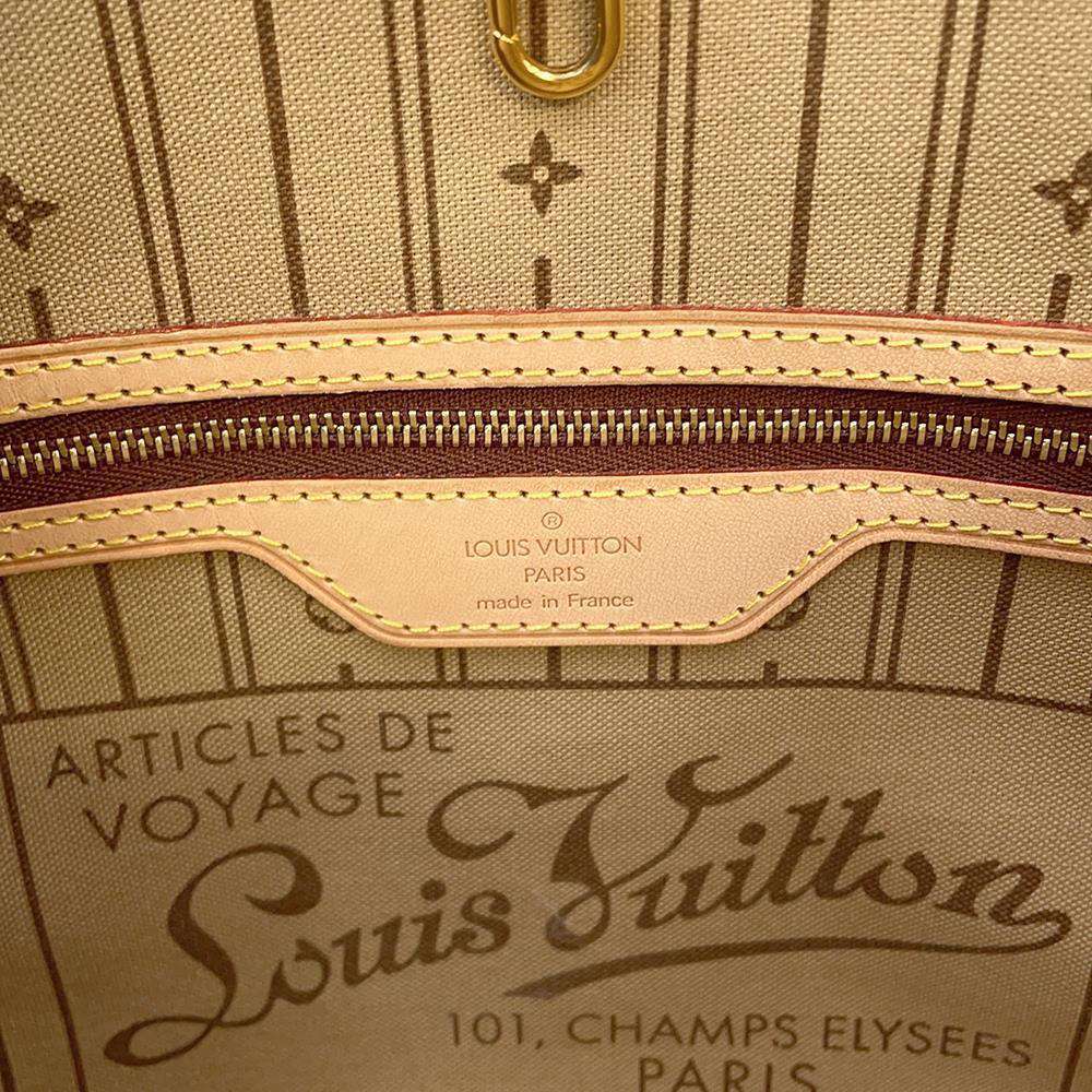 LOUIS VUITTON Neverfull Beige M40155 Monogram Size PM