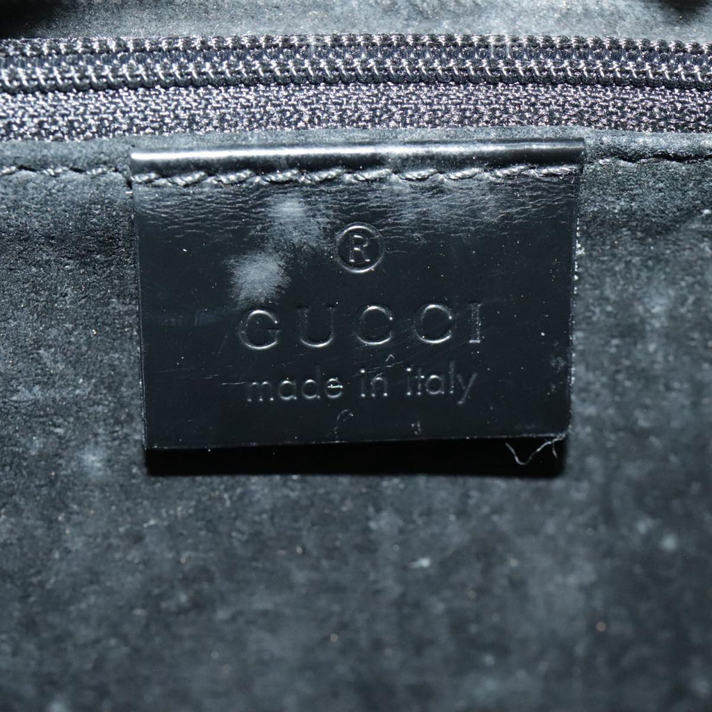 GUCCI GG Canvas Shoulder Bag Black Silver 001 3750 97812