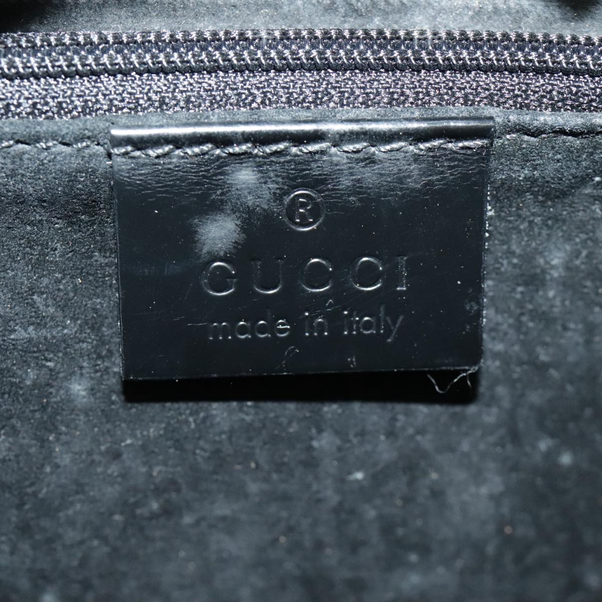GUCCI GG Canvas Shoulder Bag Black Silver 001 3750 97812
