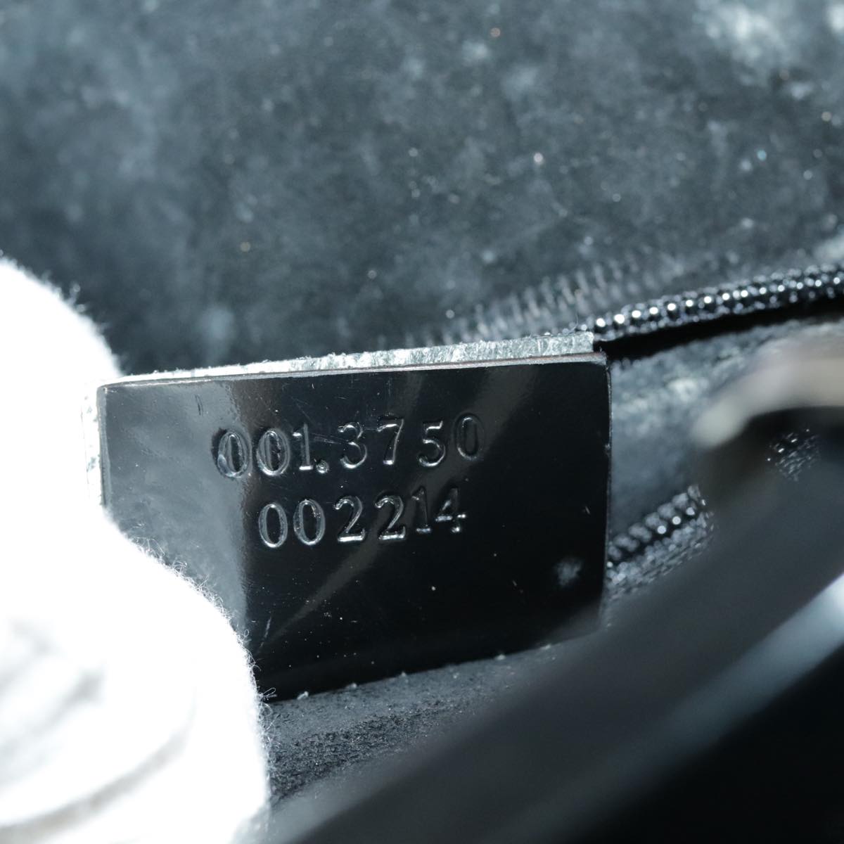 GUCCI GG Canvas Shoulder Bag Black Silver 001 3750 97812