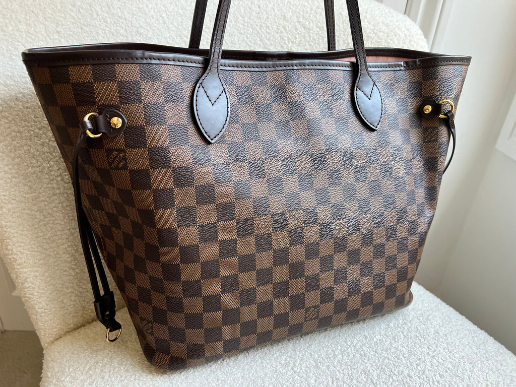 Louis Vuitton Neverfull MM Damier Ebene Rose Ballerine (RRP £1410)