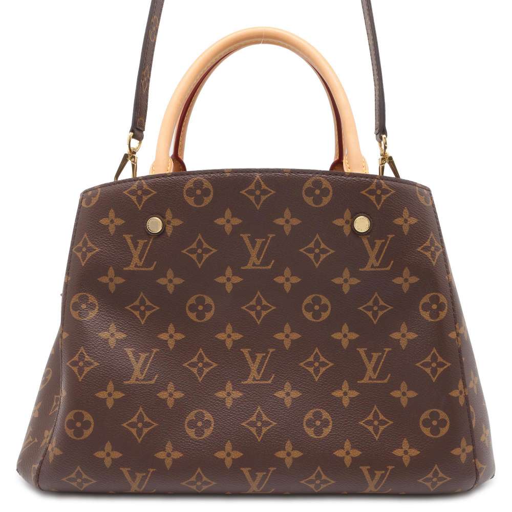 LOUIS VUITTON Montaigne Brown M41056 Monogram Size MM