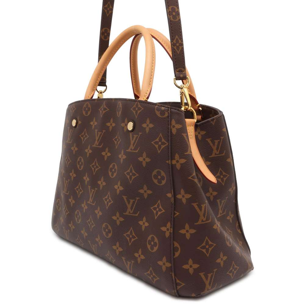 LOUIS VUITTON Montaigne Brown M41056 Monogram Size MM