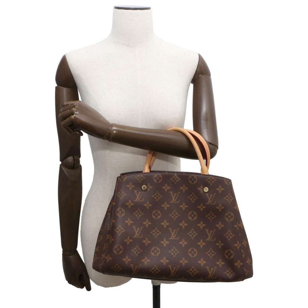 LOUIS VUITTON Montaigne Brown M41056 Monogram Size MM