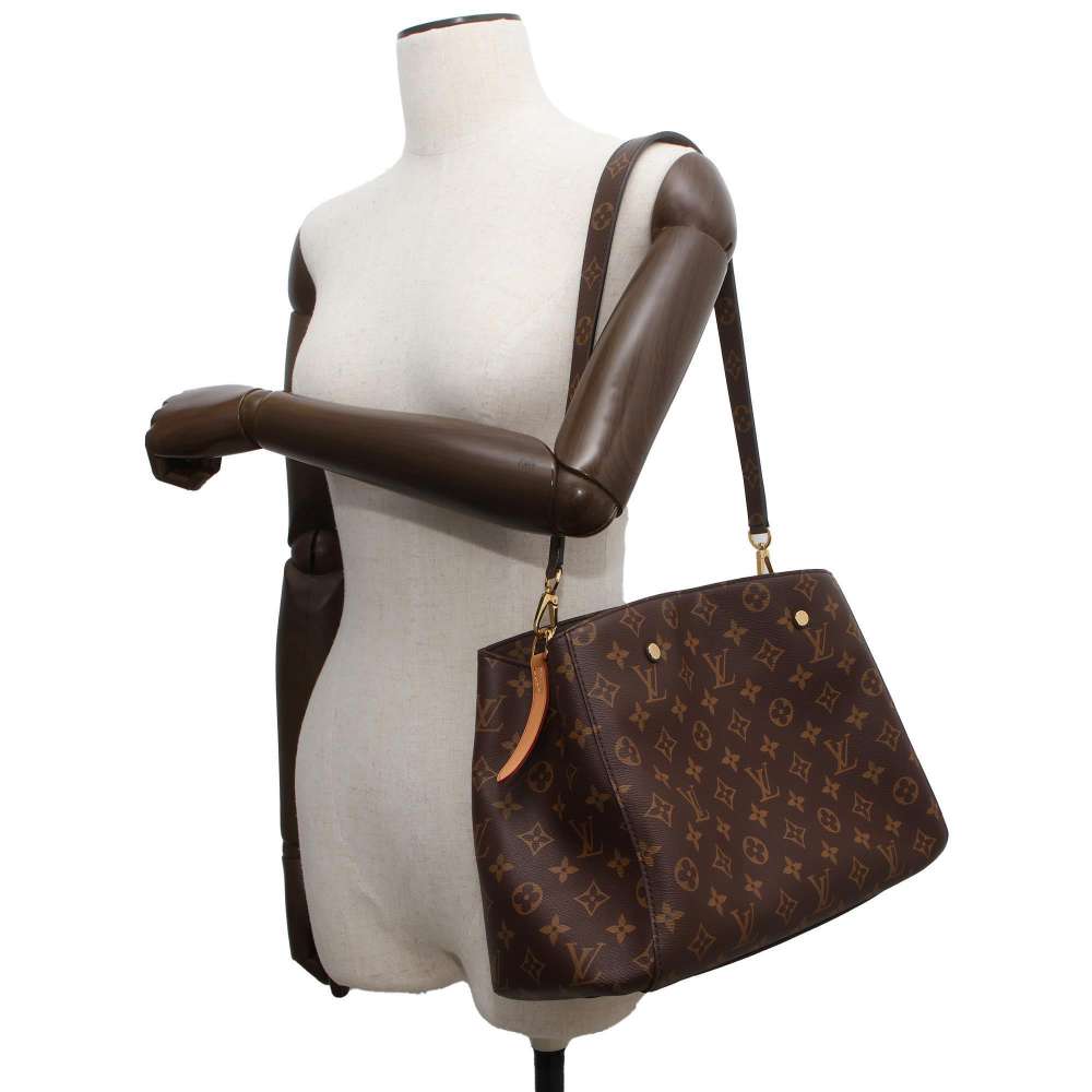 LOUIS VUITTON Montaigne Brown M41056 Monogram Size MM