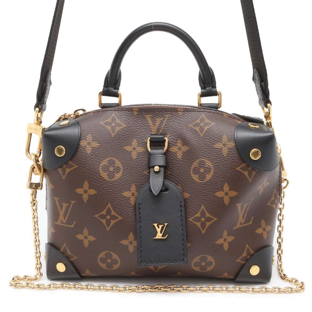 LOUIS VUITTON Petite Malle Souple Noir M45571 Monogram
