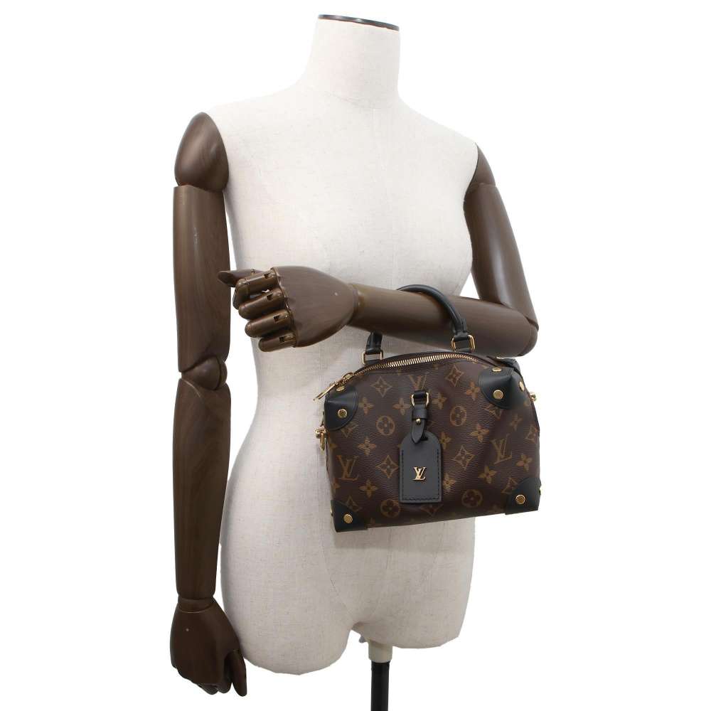 LOUIS VUITTON Petite Malle Souple Noir M45571 Monogram