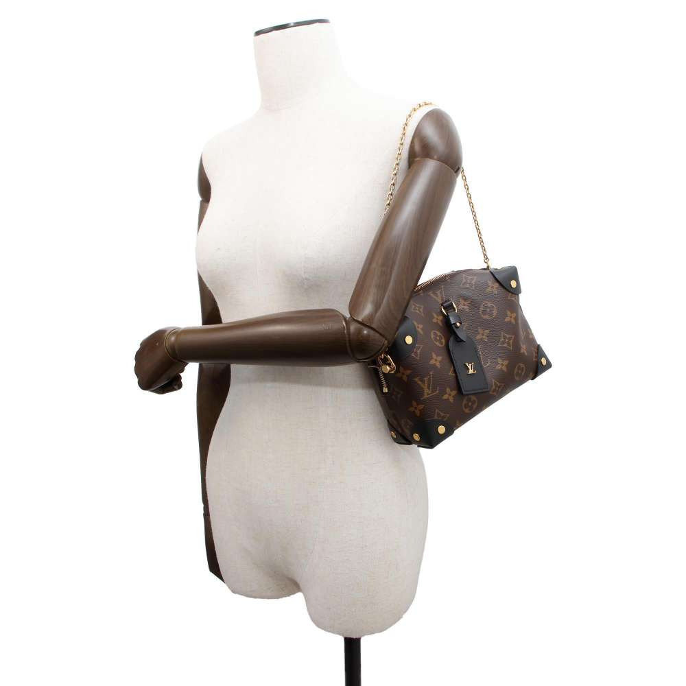 LOUIS VUITTON Petite Malle Souple Noir M45571 Monogram
