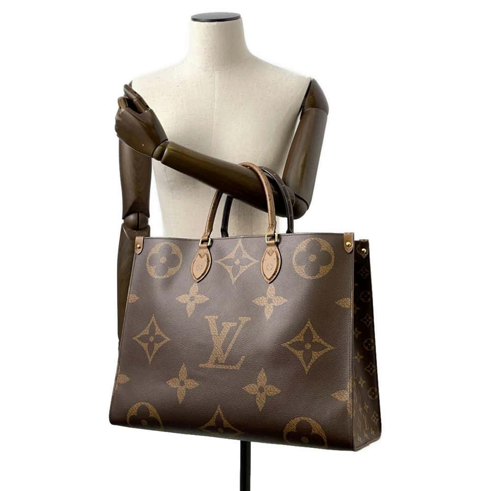 LOUIS VUITTON Onthego Red M45320 Monogram Monogram Reverse Canvas Monogram Giant Size GM