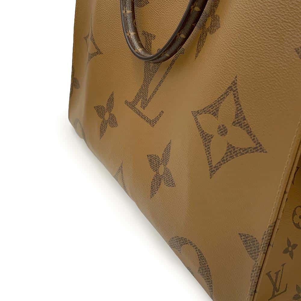 LOUIS VUITTON Onthego Red M45320 Monogram Monogram Reverse Canvas Monogram Giant Size GM