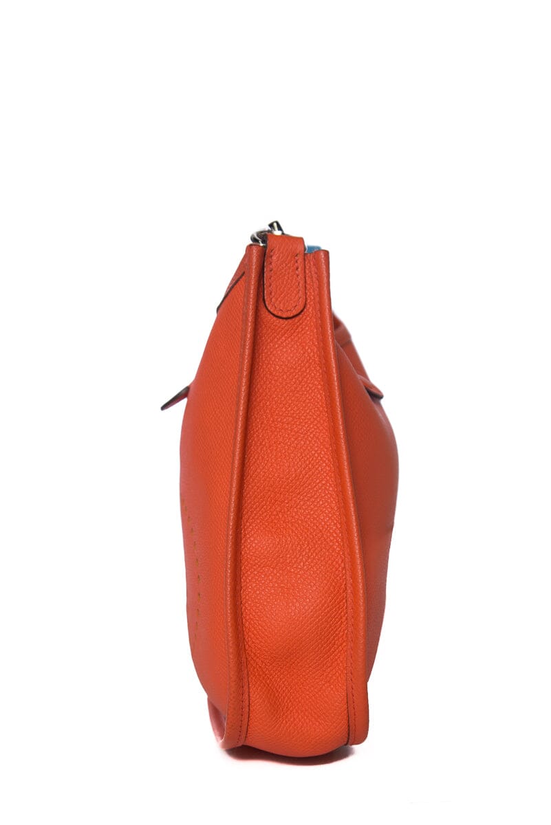 HermÃƒÆ’Ã‚Â¨s Orange Evelyne TPM Epsom  Handbag