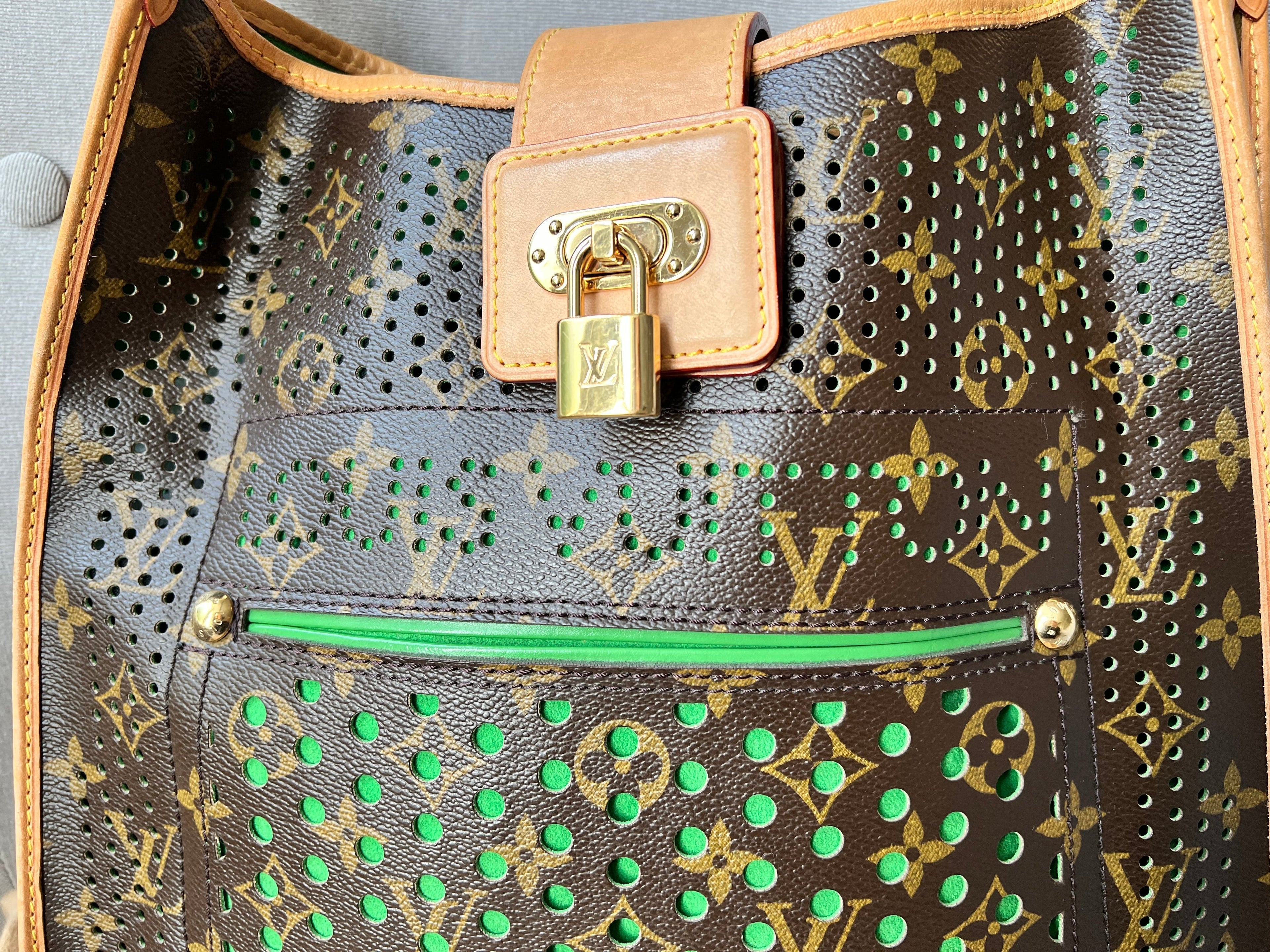 Louis Vuitton Perforated Monogram Green Musette Bag