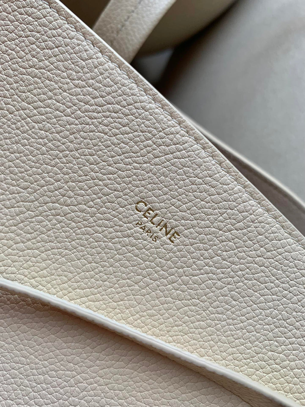 CE Small Cabas Phantom In Soft Grained Beige For Women 12in/31cm 
