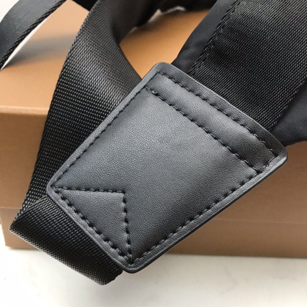 GLAMI Logo Detail Econyl Sonny Bum Bag Black For Men, Bags 12.2in/31cm