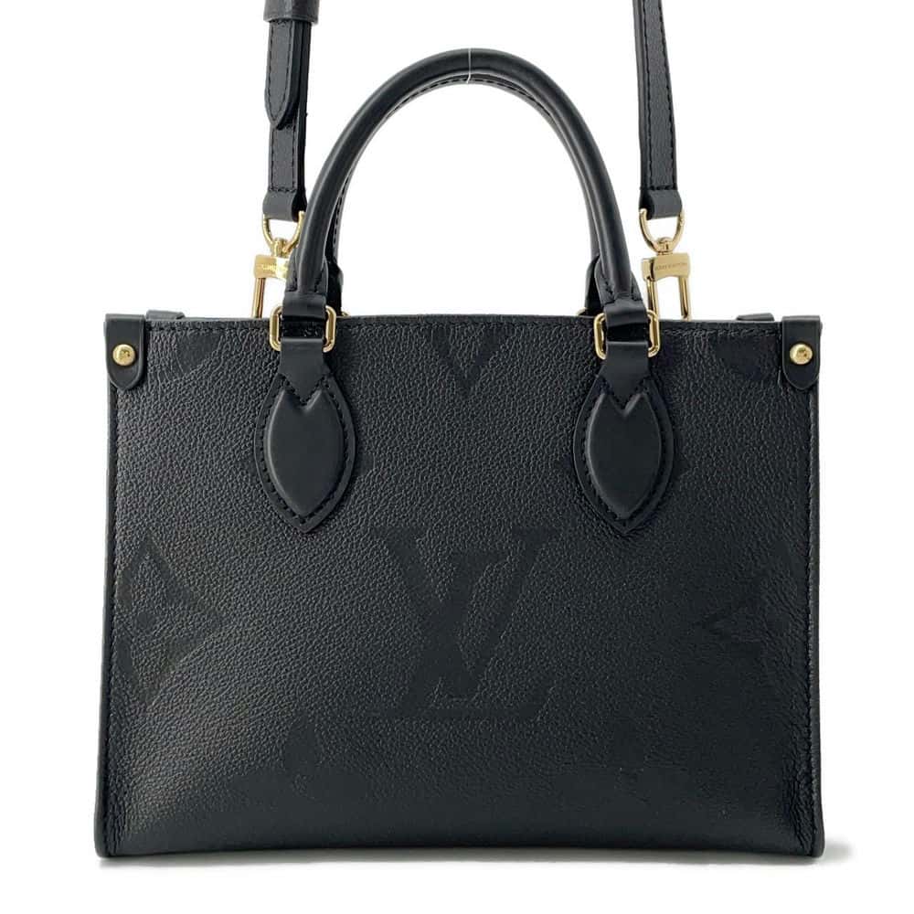 LOUIS VUITTON Onthego Noir M45653 Monogram Empreinte Leather Size PM