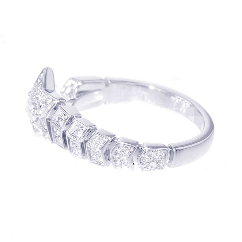 CHANEL Comet Collection Ring Size 53/#13J11457 18K White Gold