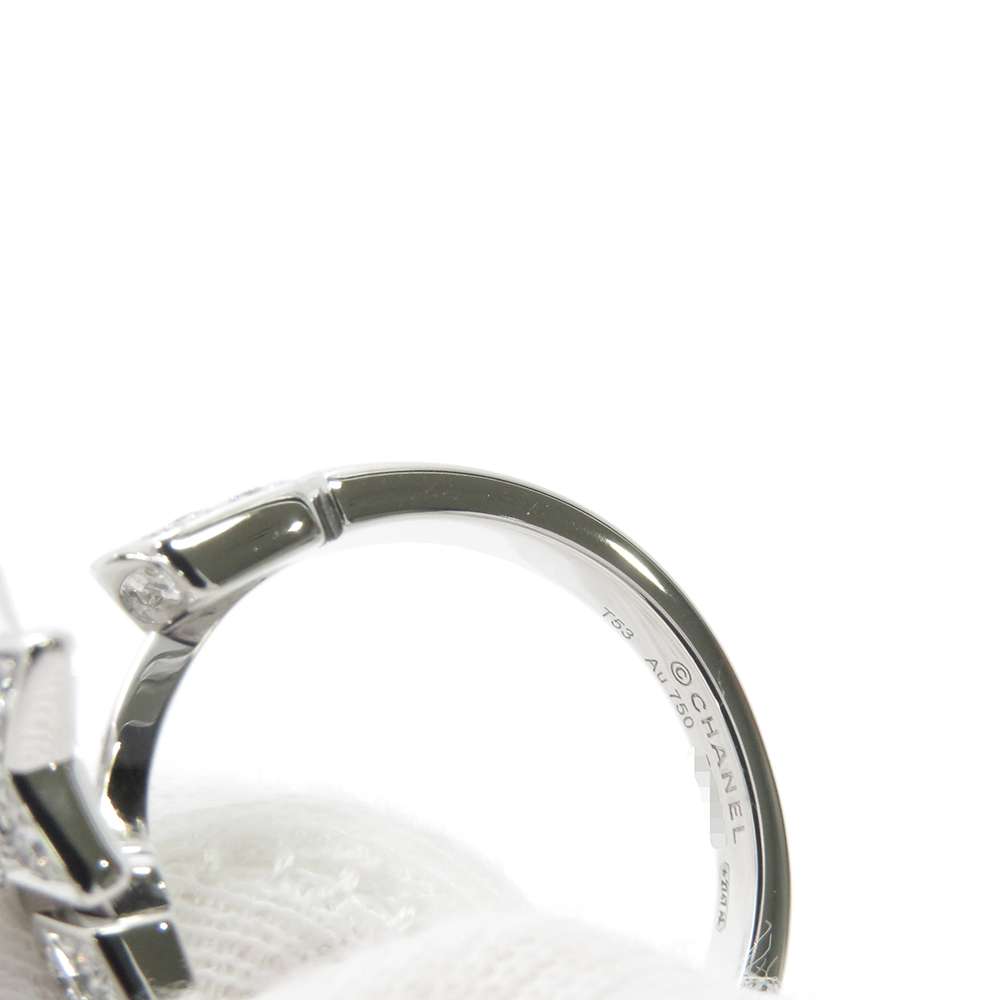CHANEL Comet Collection Ring Size 53/#13J11457 18K White Gold