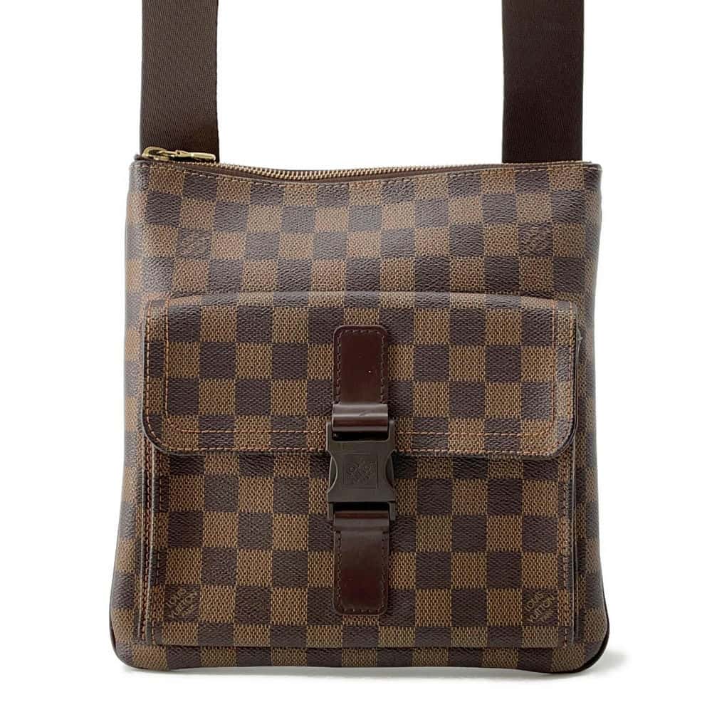 LOUIS VUITTON Pochette Melvile Brown N51127 Damier Ebene Canvas