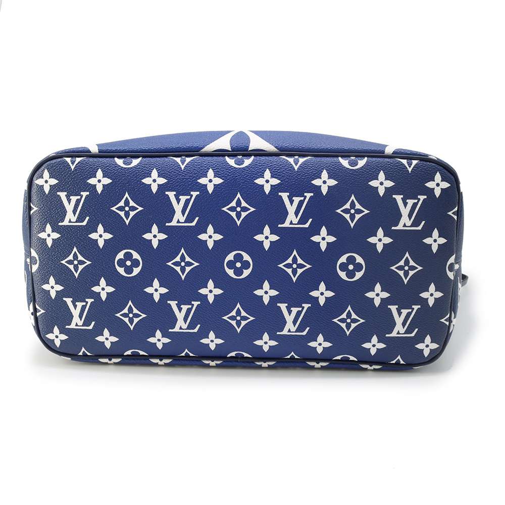LOUIS VUITTON Neverfull Blue M45128 Monogram・Canvas LV Escale Size MM