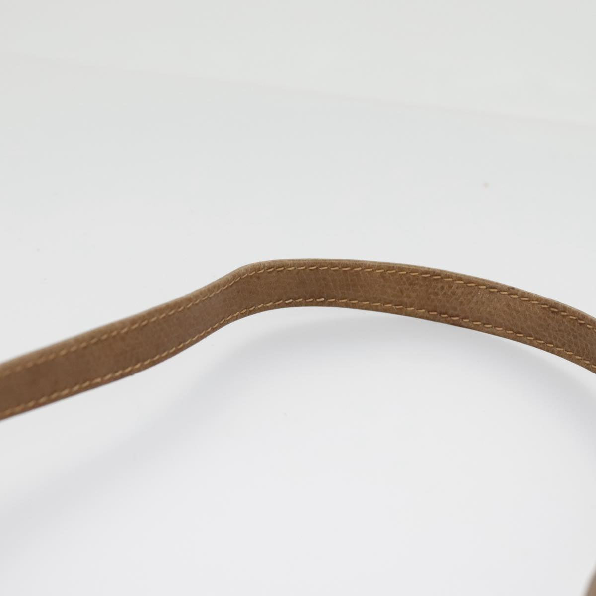 GUCCI Shoulder Bag Suede Leather Brown Gold 98075