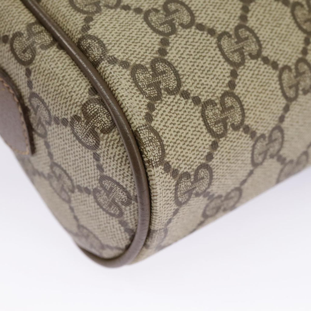 GUCCI GG Supreme Web Sherry Line Shoulder Bag PVC Beige 98 02 004 98076