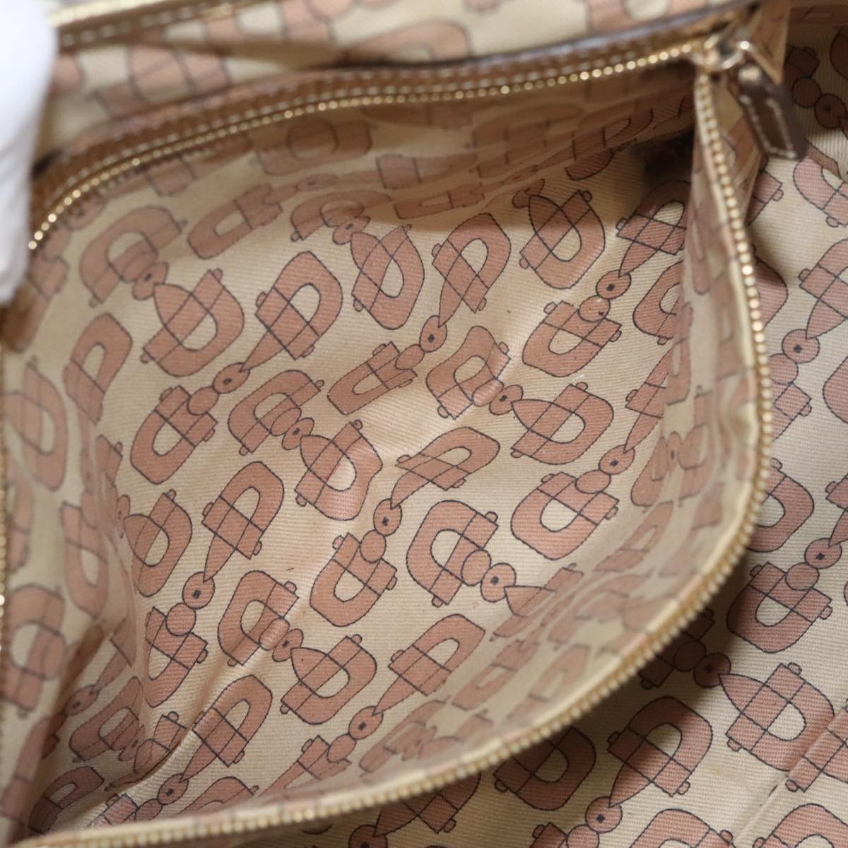 GUCCI GG Canvas Sherry Line Tote Bag Beige Gold pink 137396 98092