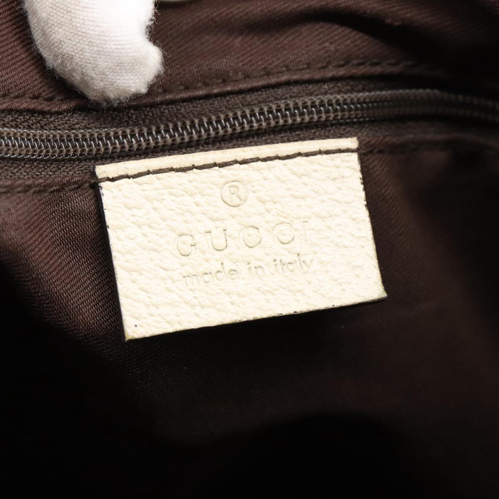 GUCCI GG Canvas Web Sherry Line Tote Bag Beige Gold Red 181779 98094