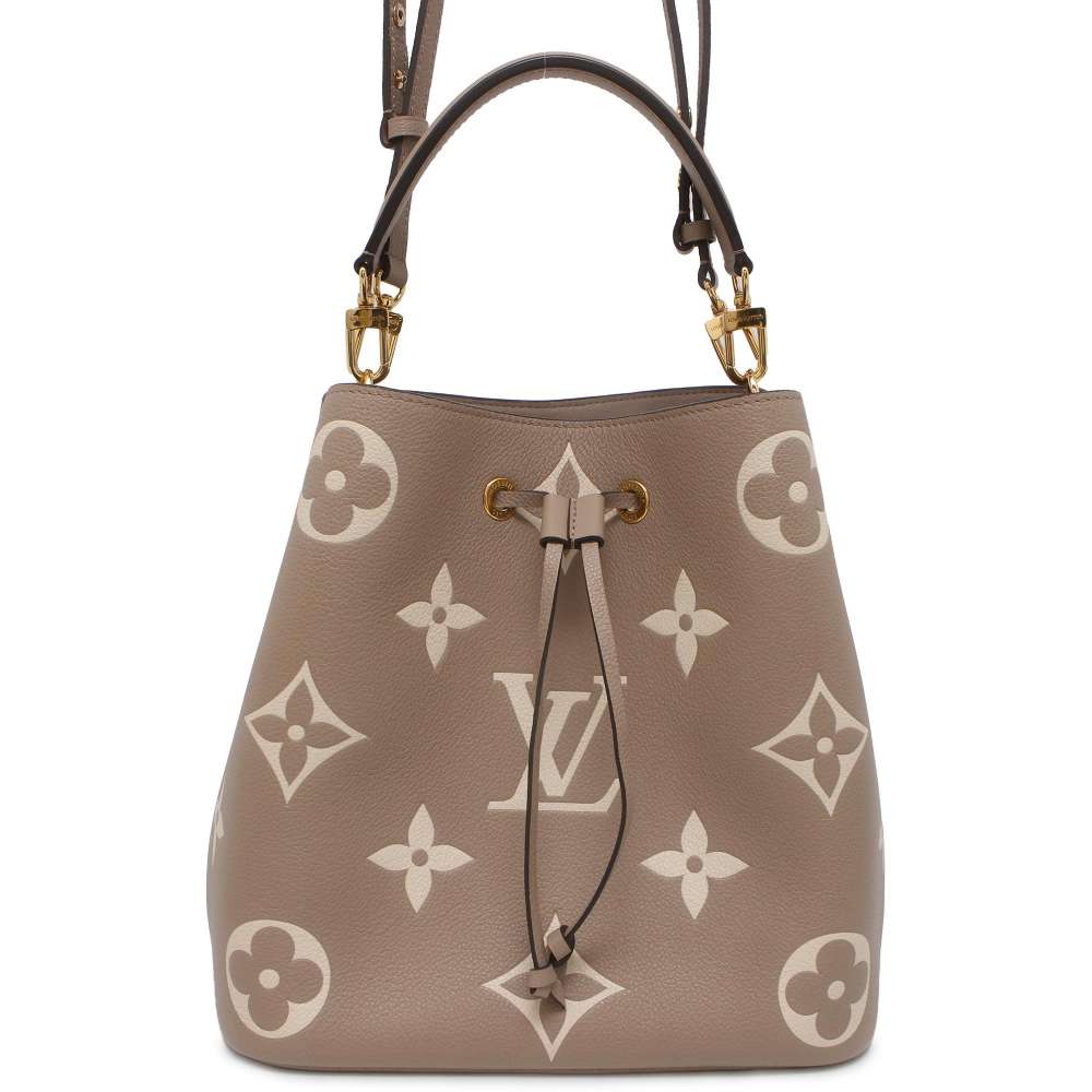 LOUIS VUITTON Neo Noe Tourterelle/Claim M45555 Monogram Empreinte Leather Size MM