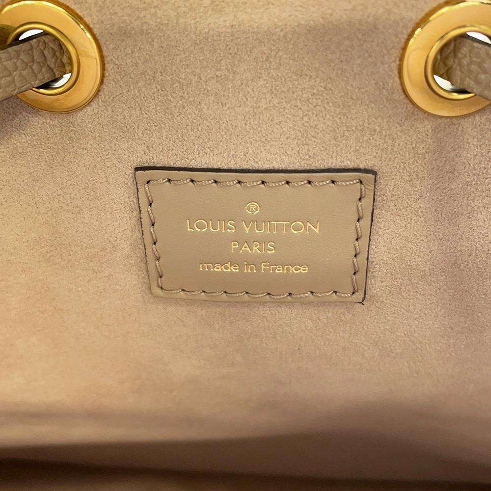 LOUIS VUITTON Neo Noe Tourterelle/Claim M45555 Monogram Empreinte Leather Size MM