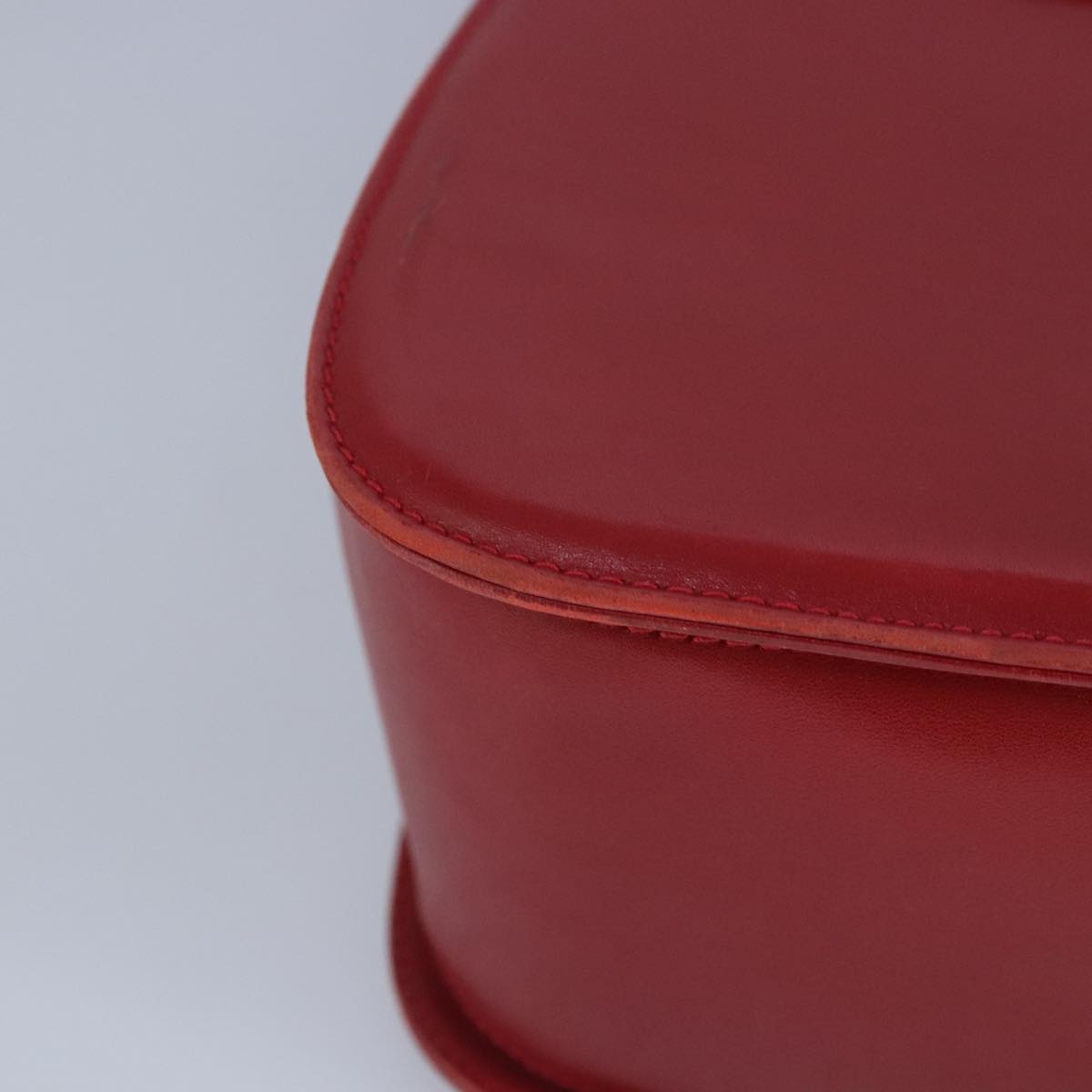 GUCCI Shoulder Bag Leather Red Gold 98126