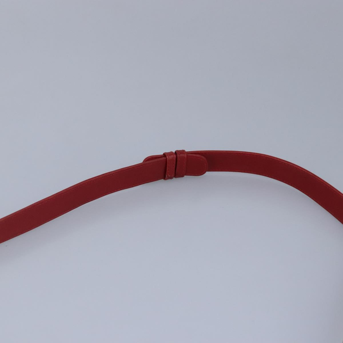 GUCCI Shoulder Bag Leather Red Gold 98126