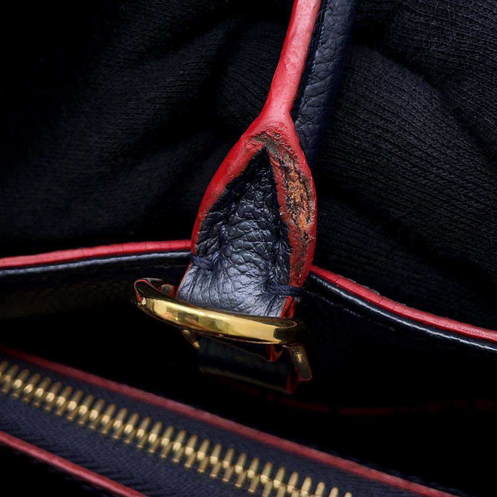 LOUIS VUITTON Montaigne Marine Rouge M42747 Monogram Empreinte Leather Size BB