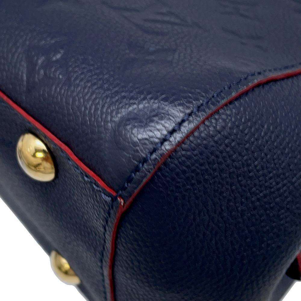 LOUIS VUITTON Montaigne Marine Rouge M42747 Monogram Empreinte Leather Size BB
