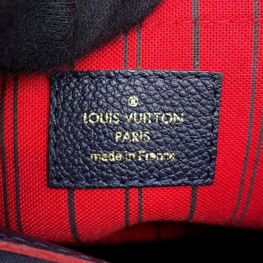 LOUIS VUITTON Montaigne Marine Rouge M42747 Monogram Empreinte Leather Size BB