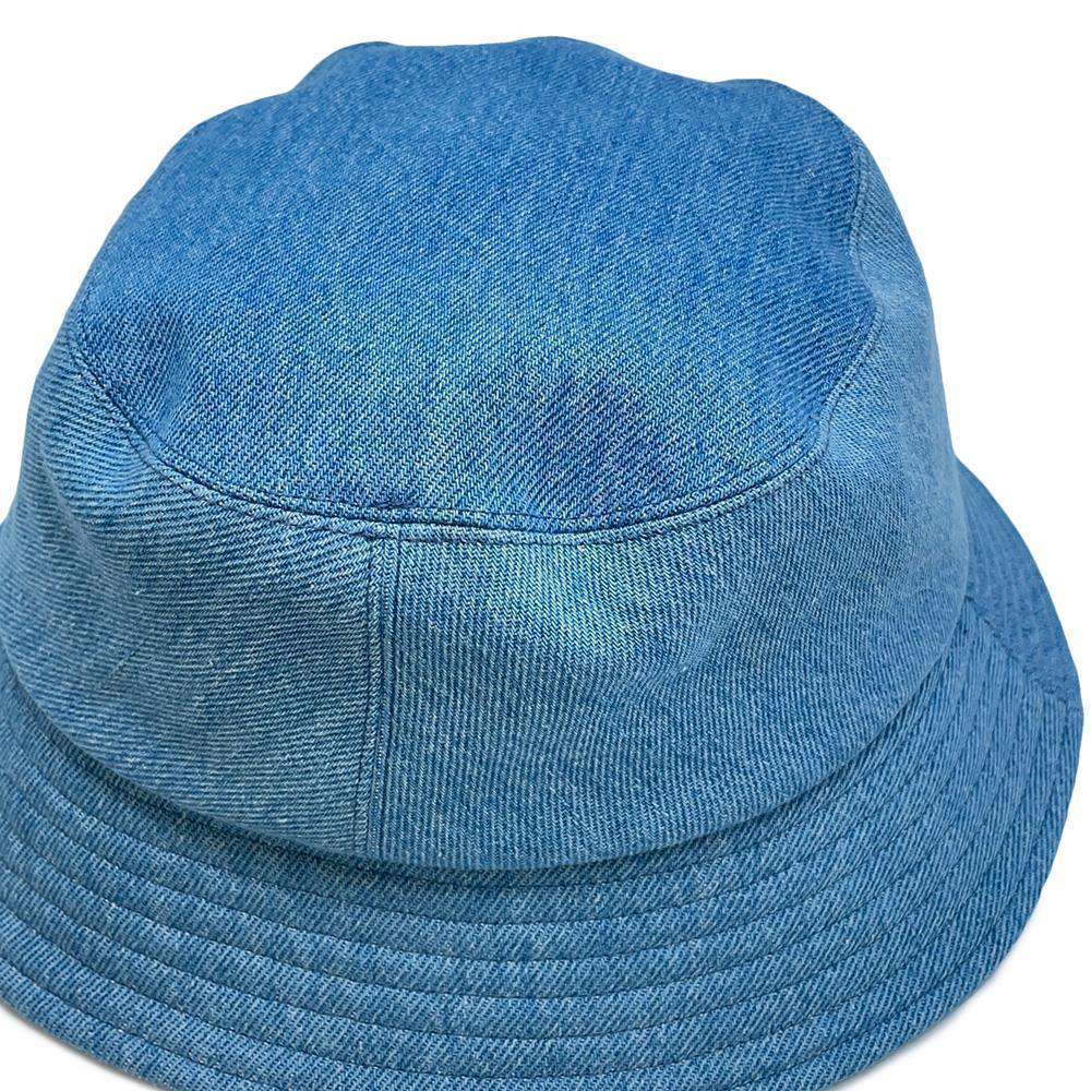 CHANEL Denim logo hat Size M Light BlueAA8088 Cotton100%