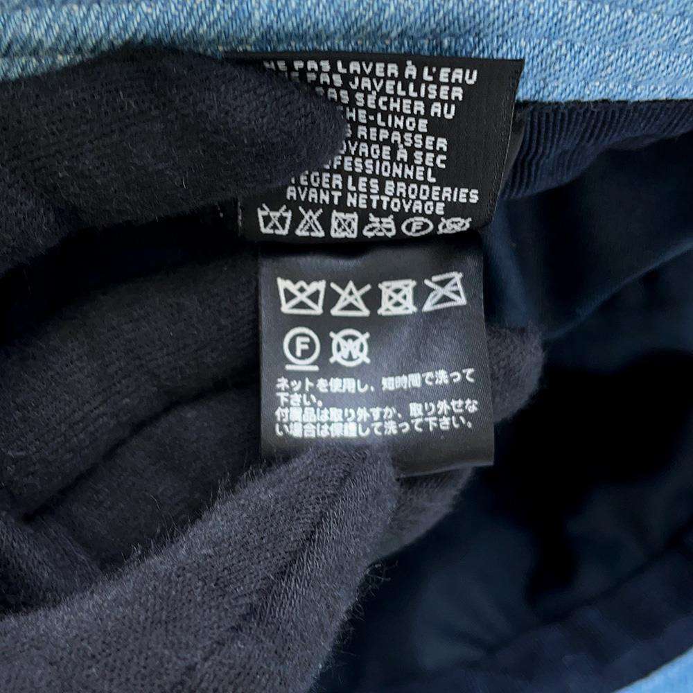 CHANEL Denim logo hat Size M Light BlueAA8088 Cotton100%