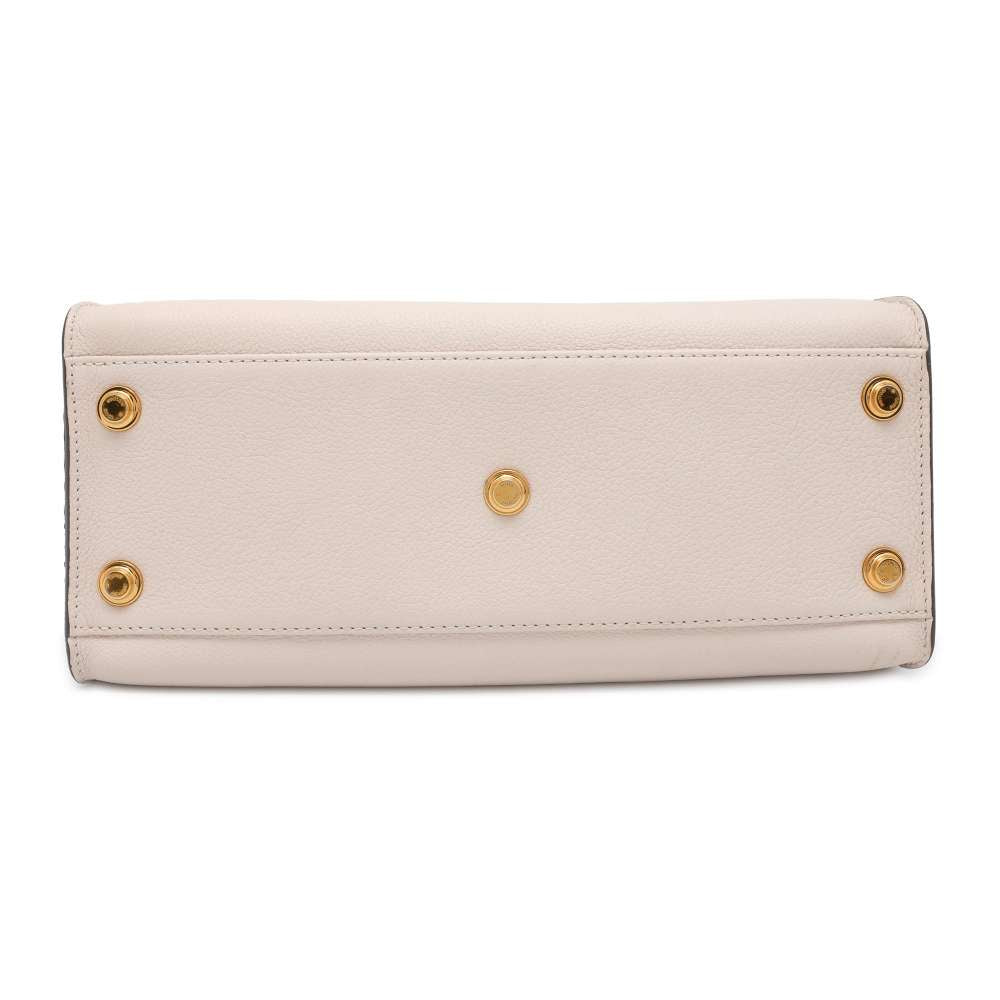 LOUIS VUITTON On My Side Beige M55802 Monogram Mahina Calf Leather Size MM