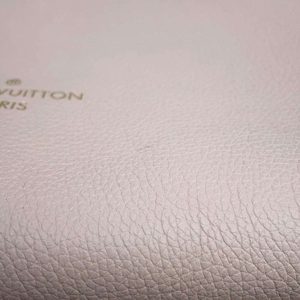 LOUIS VUITTON On My Side Beige M55802 Monogram Mahina Calf Leather Size MM