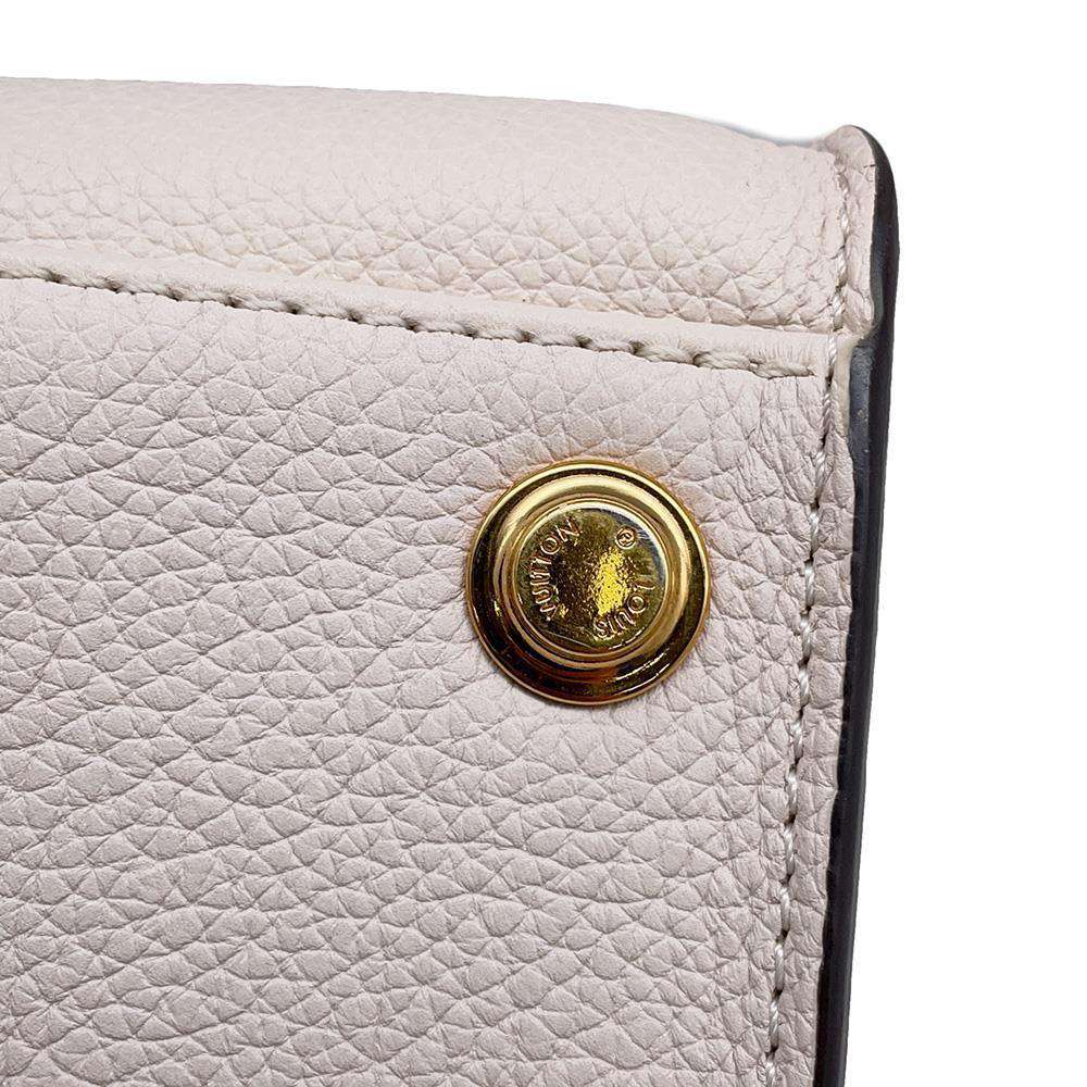 LOUIS VUITTON On My Side Beige M55802 Monogram Mahina Calf Leather Size MM